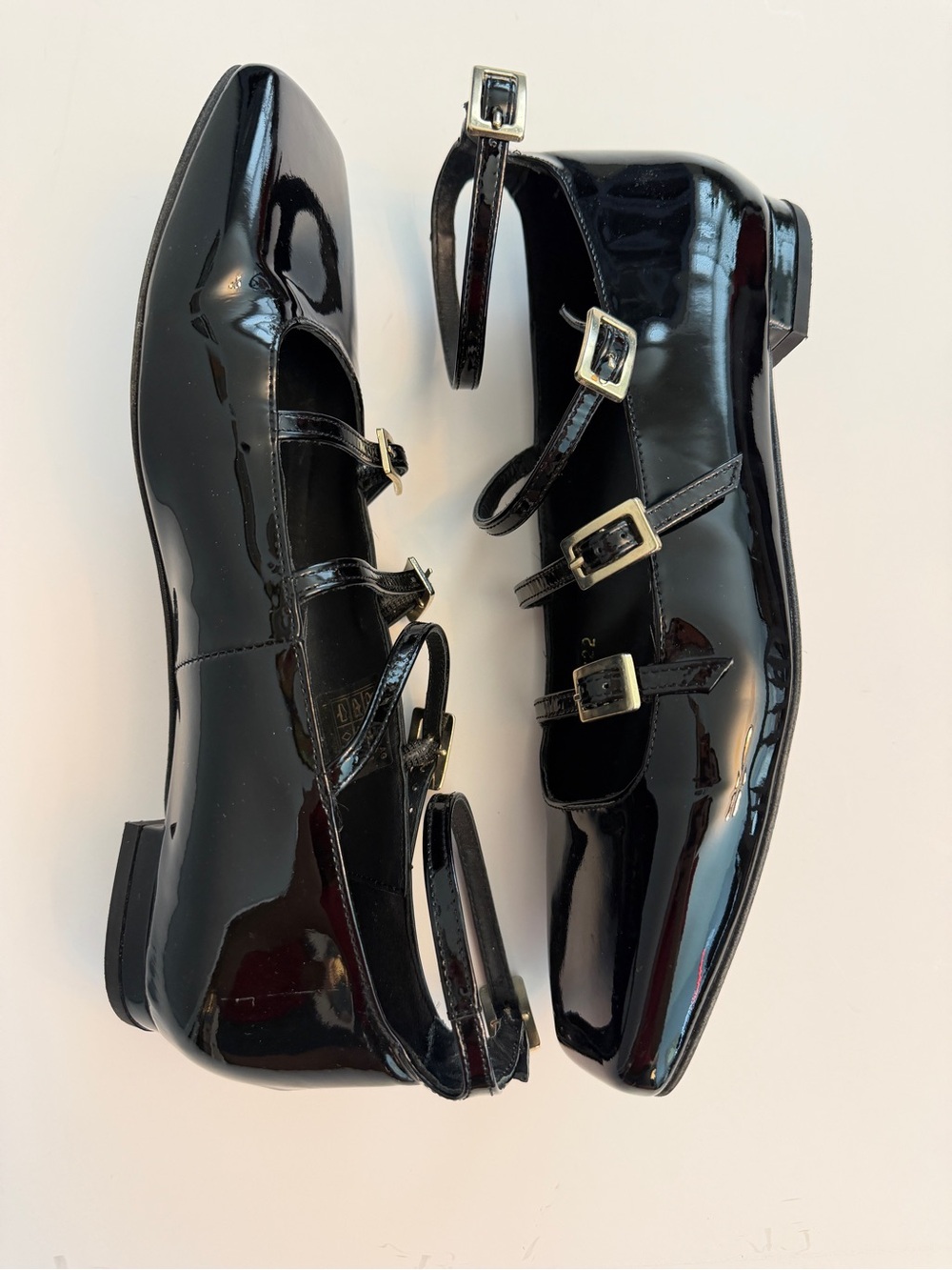 ALOHAS Luke Black Patent Ty Leather Ballet Flats, Size 40/US 10 (fits like 9.5) - Picture 7 of 10